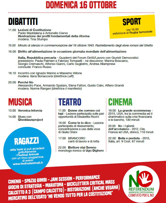 Festa della Costituzione @ Città dell'altra Economia | Roma | Lazio | Italia